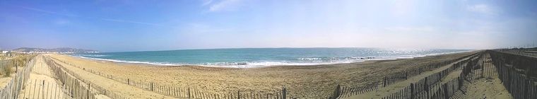 la plage de sable de Sète